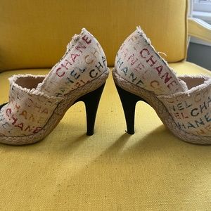 Chanel Canvas Pumps